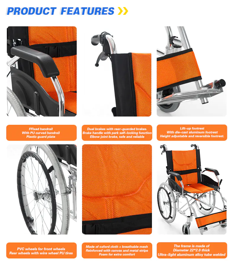 Single Brake Manual Wheelchair