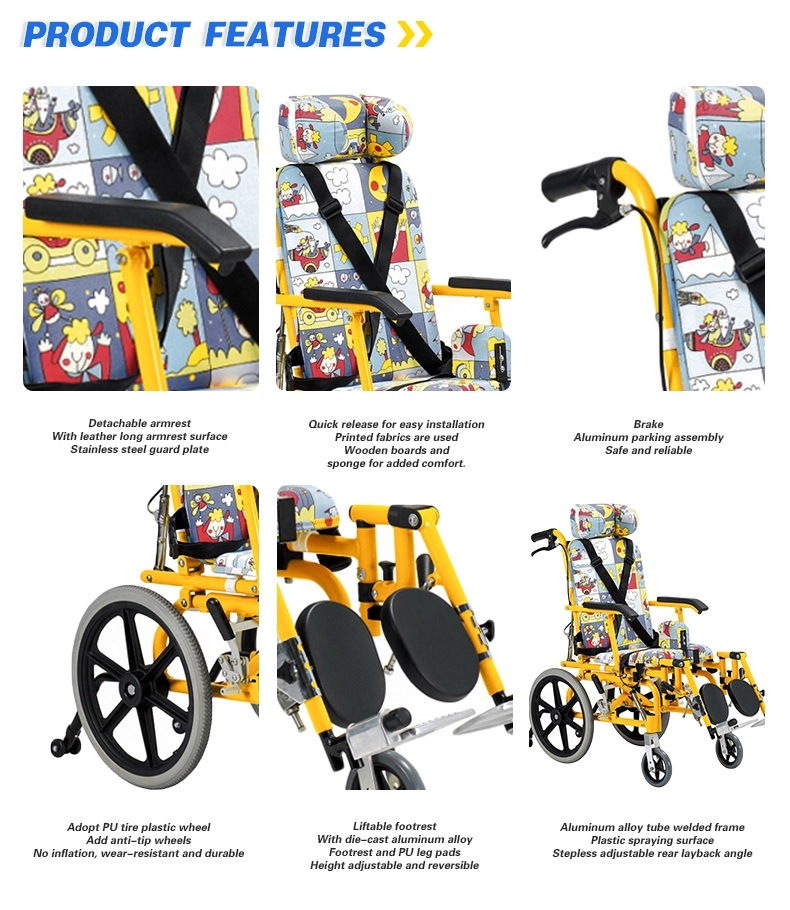 Aluminum Alloy Cerebral Palsy Wheelchair