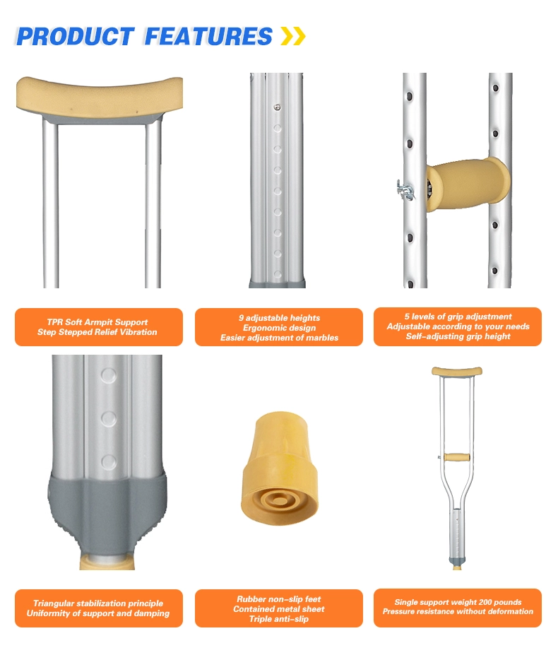 Aluminum Alloy Underarm Crutch