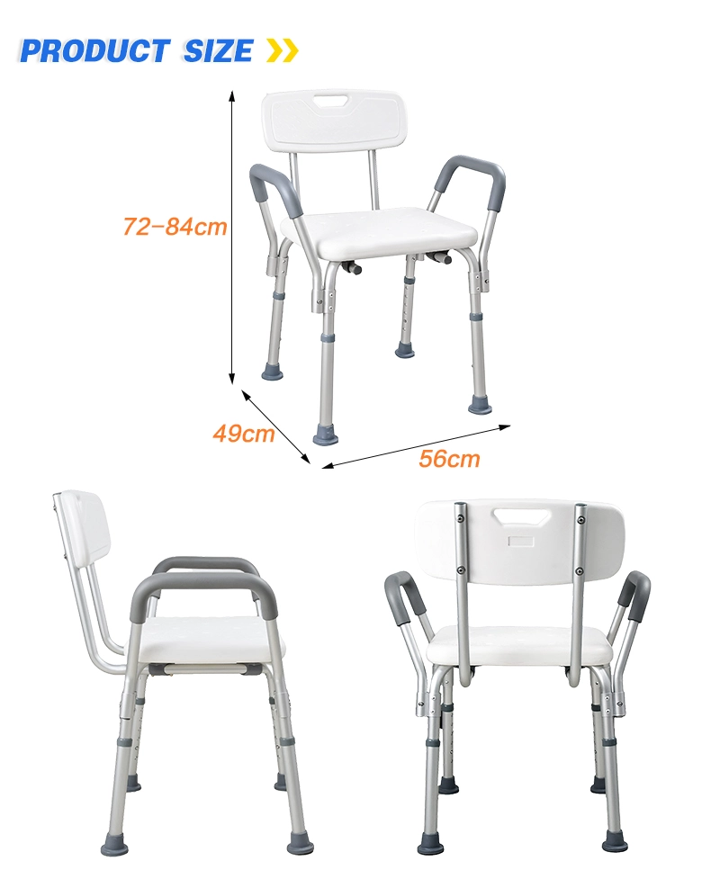 Aluminum Bathing Chair With Armrests Aluminum Bathing Chair With Armrests