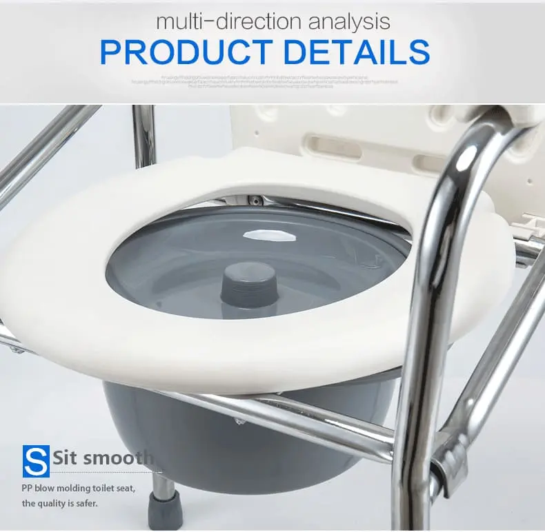 Elderly Aluminum Commode Chair Elderly Aluminum Commode Chair