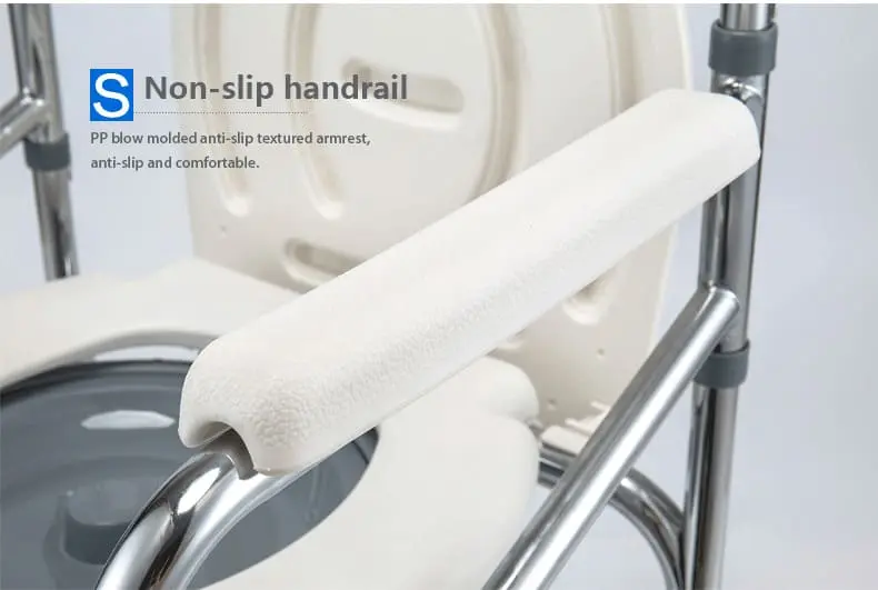 Elderly Aluminum Commode Chair