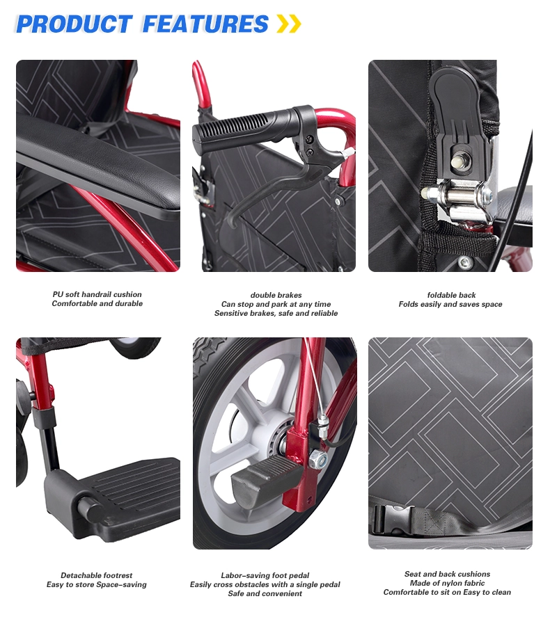 Multifunctional Aluminum Manual Wheelchair Multifunctional Aluminum Manual Wheelchair