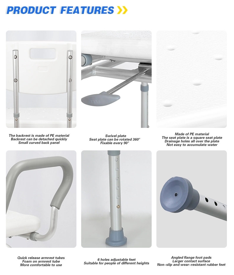 Swivel Aluminum Bathing Chair