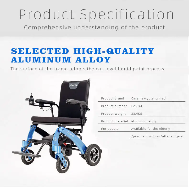 Light Weight Portable Electric Power Wheelchair