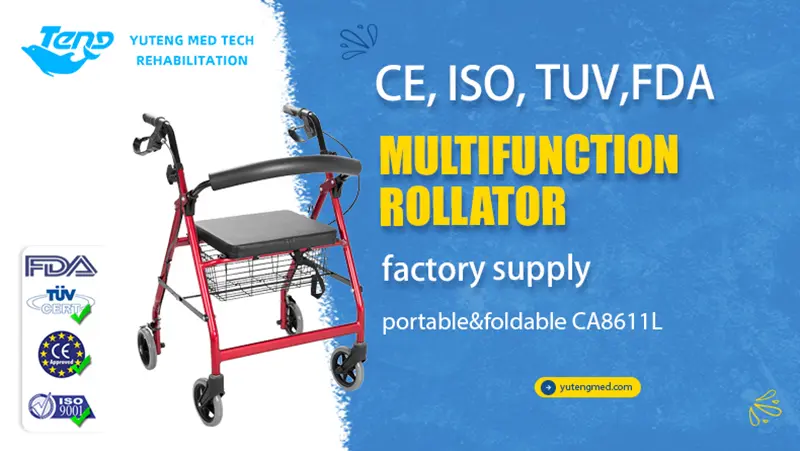 Folding Rollator Walker With Seat Folding Rollator Walker With Seat